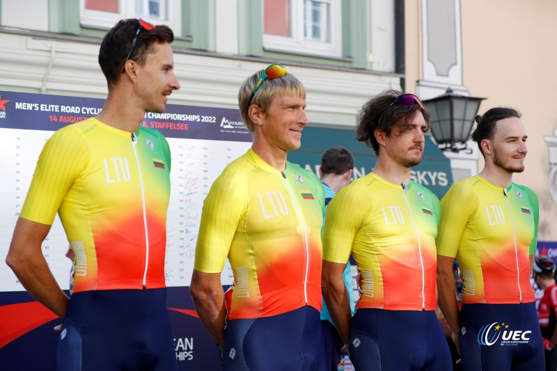European Championships Munich 2022 - 2022 UEC Road Elite European Championships - Men's Road Race - 14/08/2022 - Lithuania - photo Ivan Benedetto/UEC/SprintCyclingAgency?2022